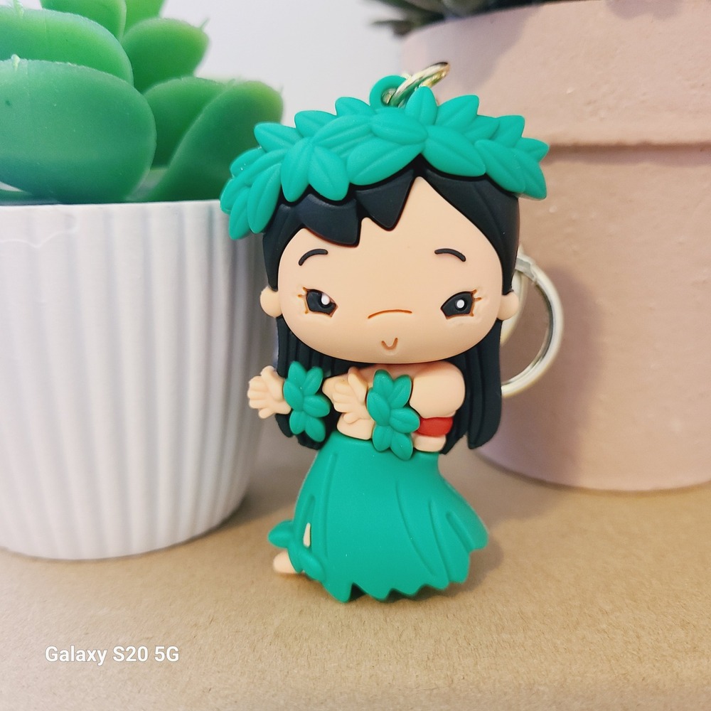 Lilo Inspired Hula Dancer Keychain‎ Charm